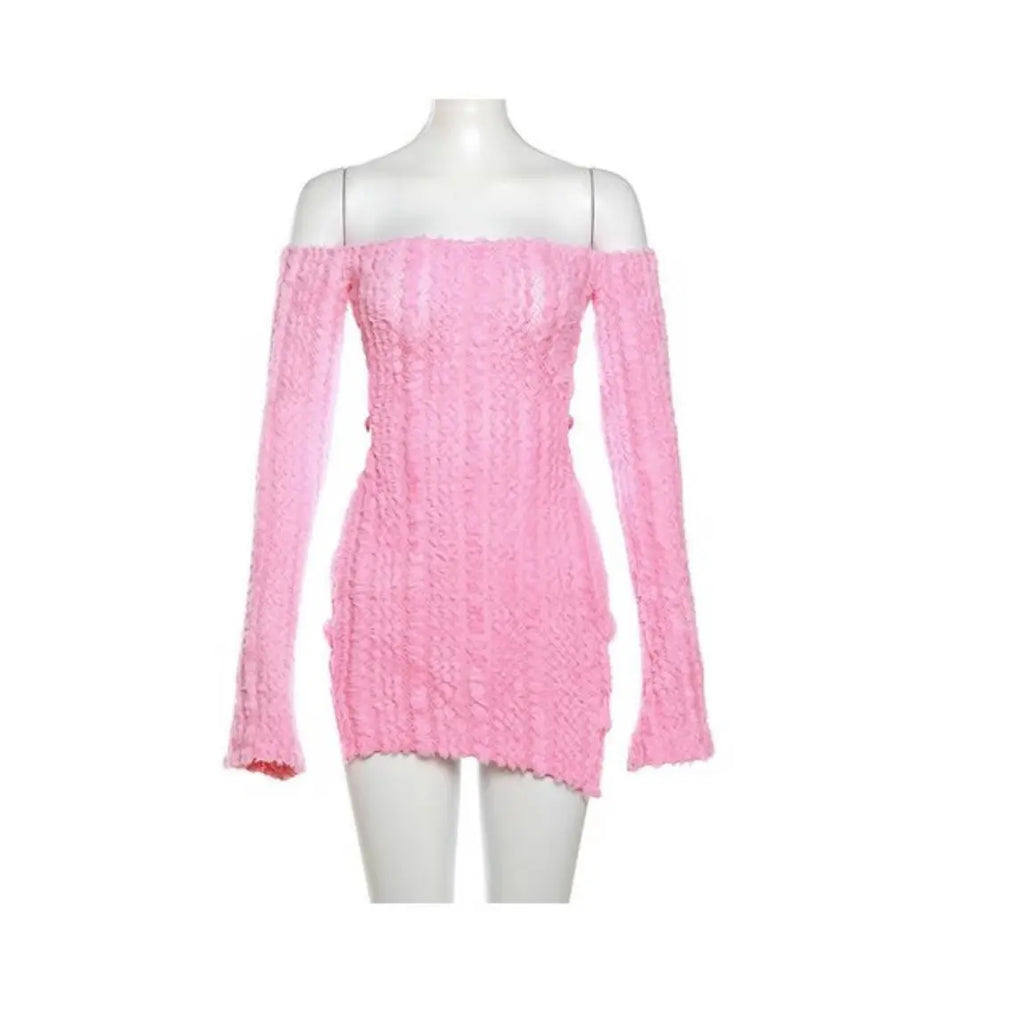 MALIBU Off Shoulder Knit Dress