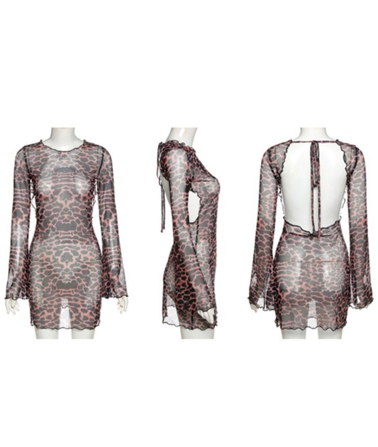 MOTION GURL Mesh Mini Dress