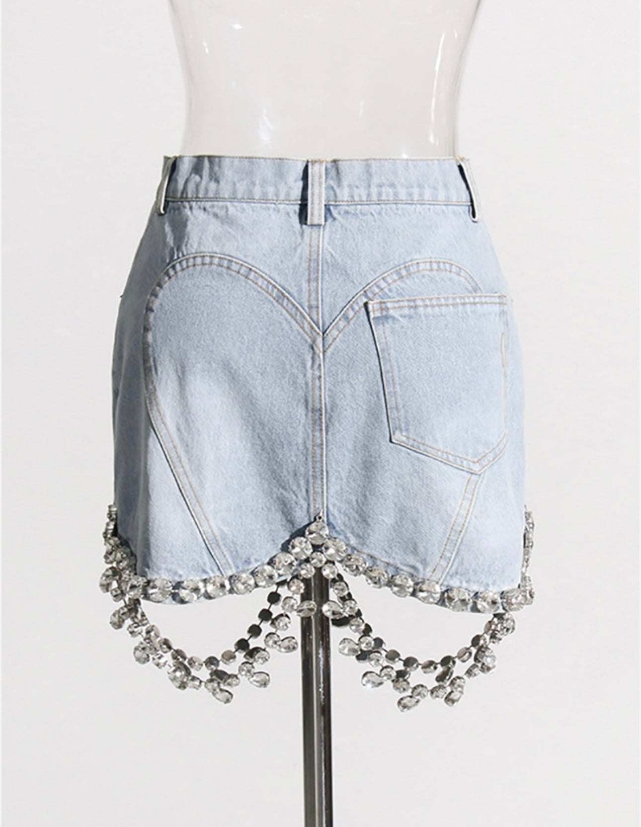 SYMPHONY Rhinestone Chain Denim Set