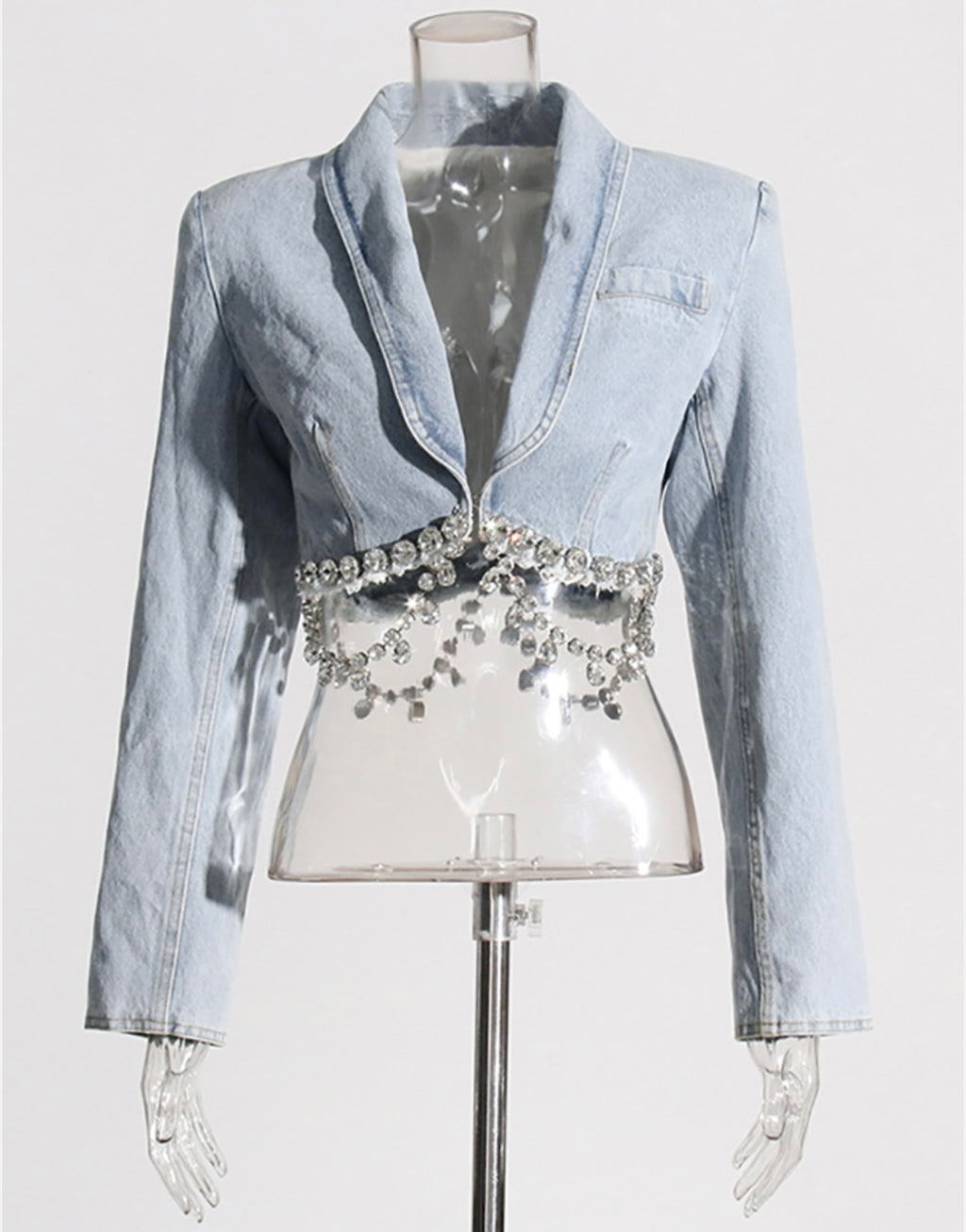 SYMPHONY Rhinestone Chain Denim Set