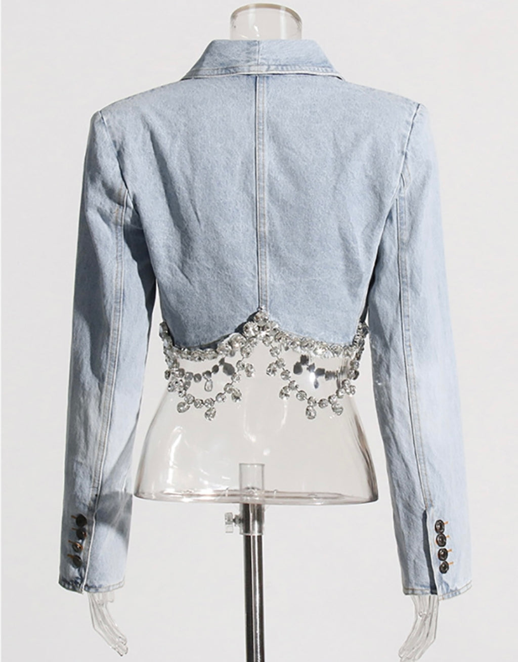 SYMPHONY Rhinestone Chain Denim Set