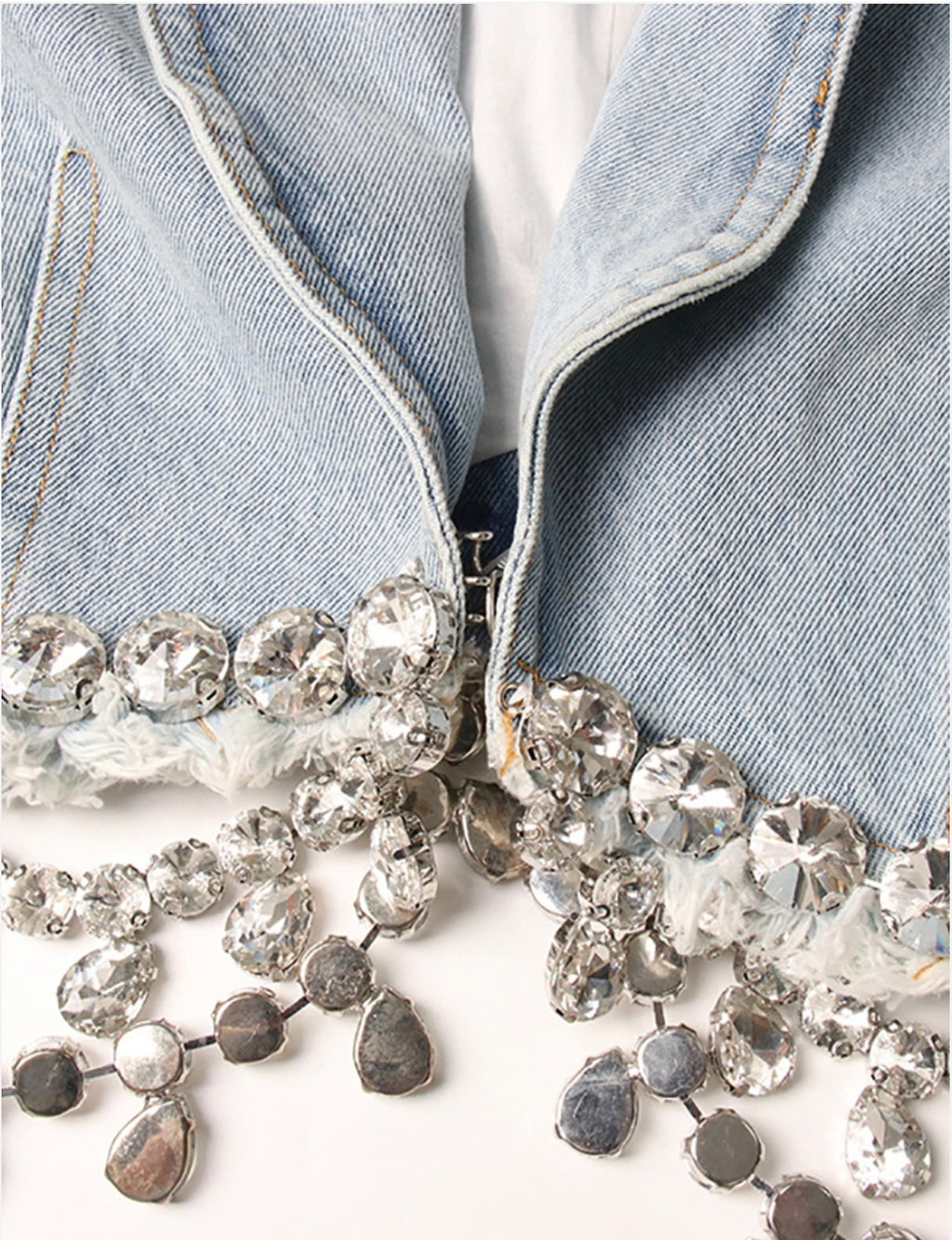 SYMPHONY Rhinestone Chain Denim Set
