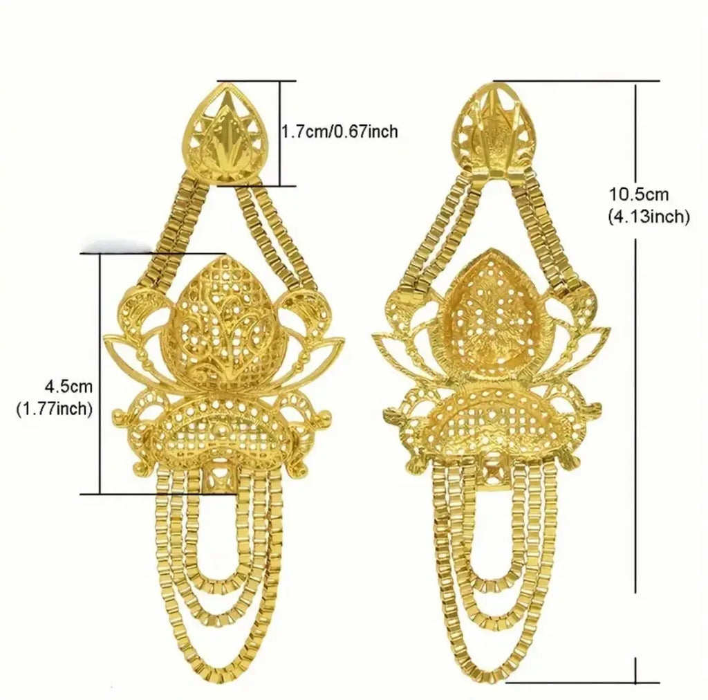 CLEOPATRA Goddess Gold Plated Earrings