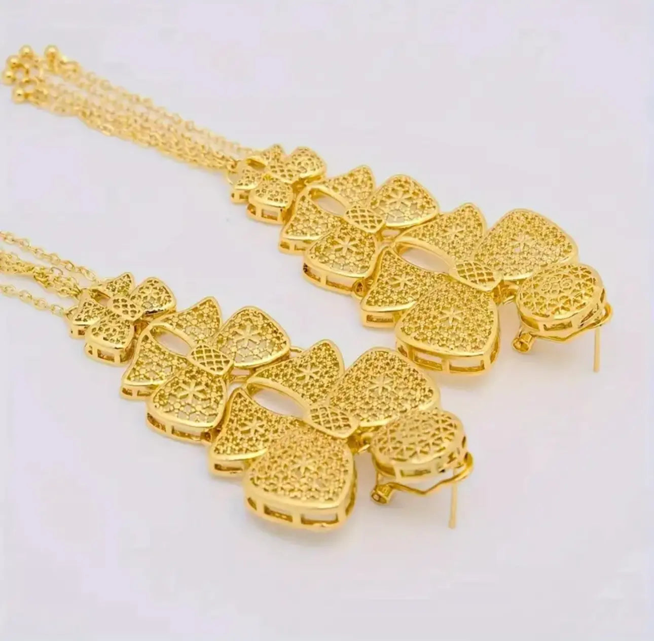 NEFERTITI Goddess Gold Plated Earrings