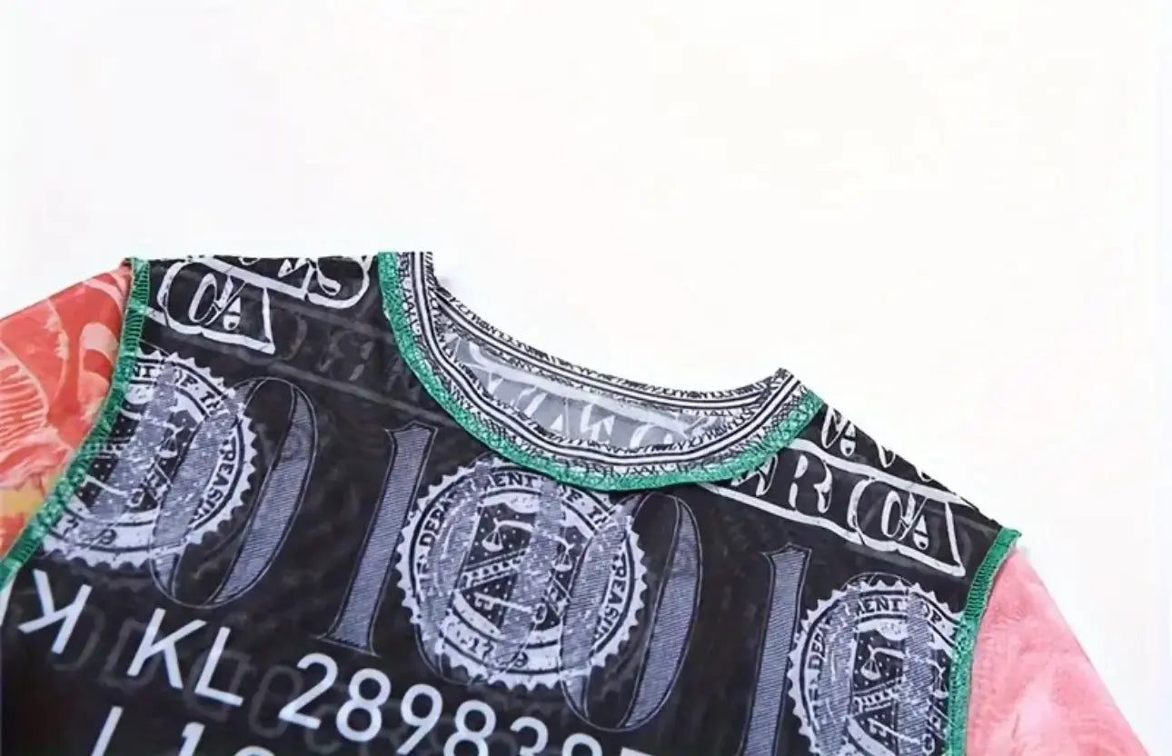 REBELLION Sheer Mesh Crop Top