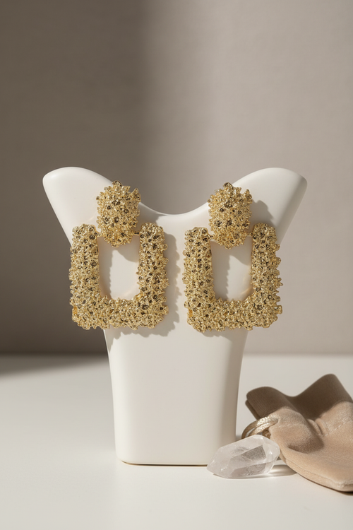 CHASTITY Gold Plated Earrings