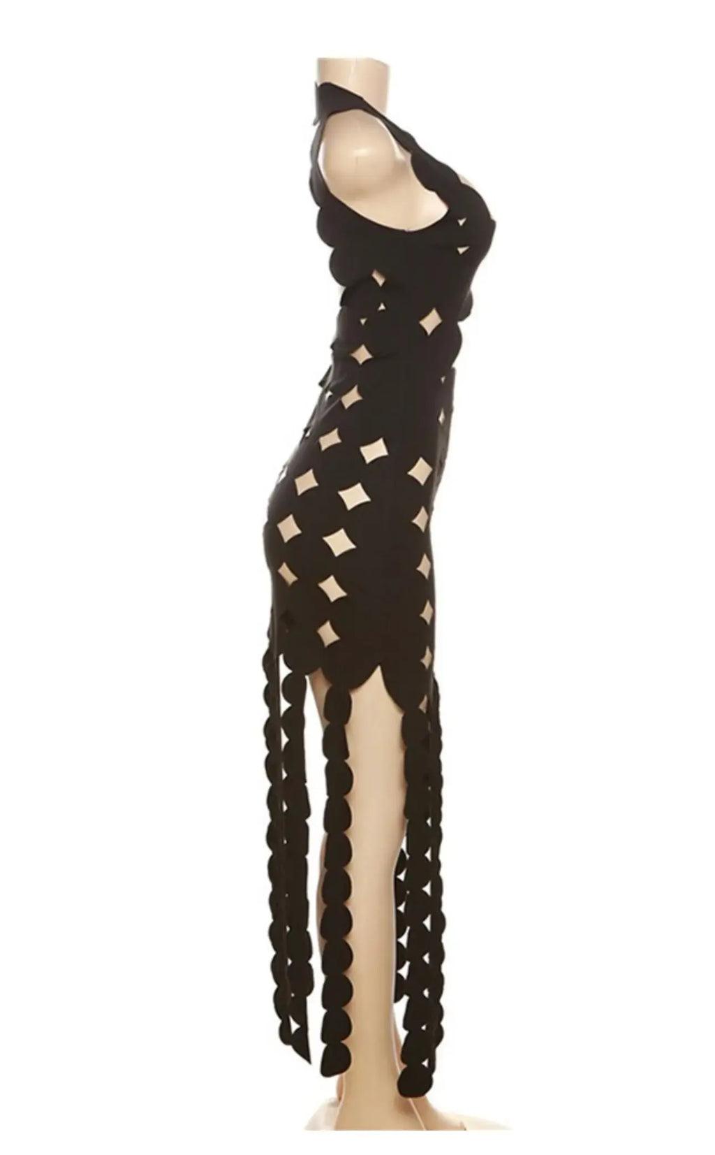 BODACIOUS Asymmetric Contrast Dress
