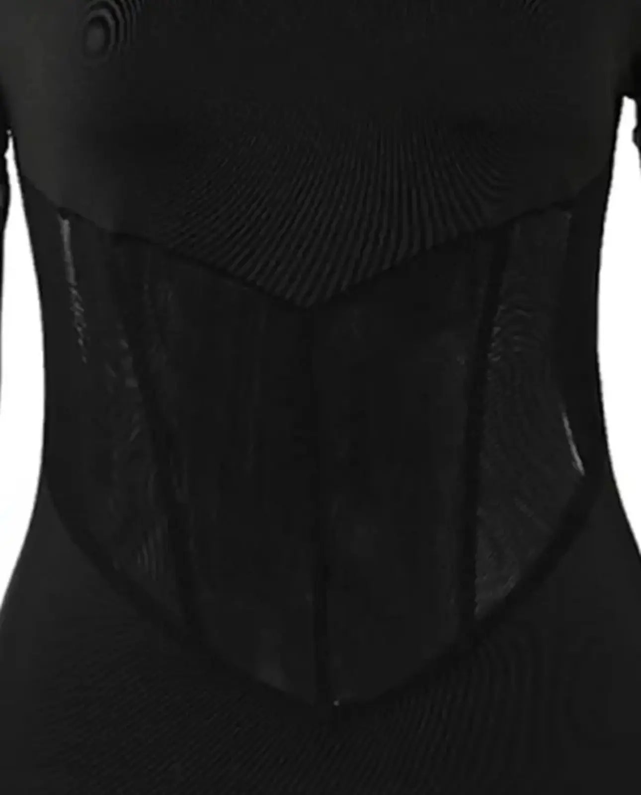 HARLOW Patchwork Sheer Mesh Bodycon Dress