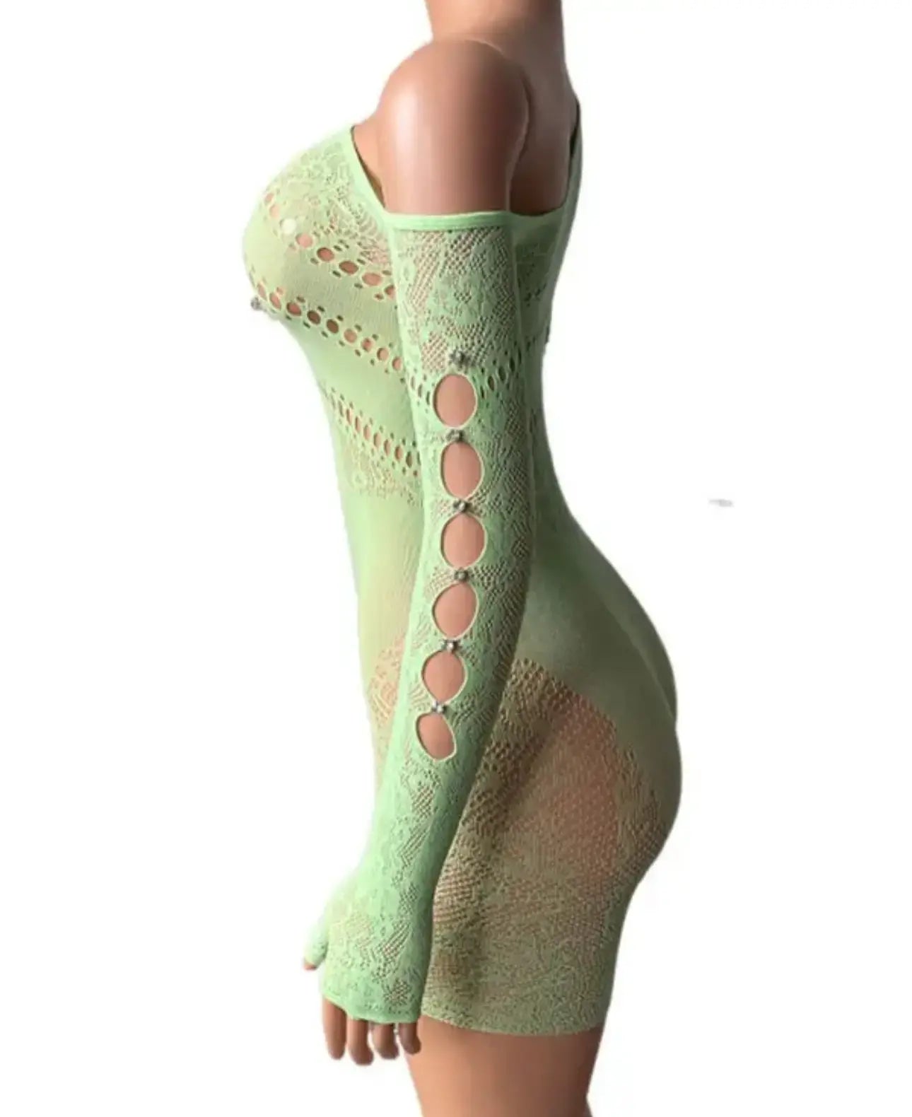 XENA Abstract Pattern Bodystocking Romper