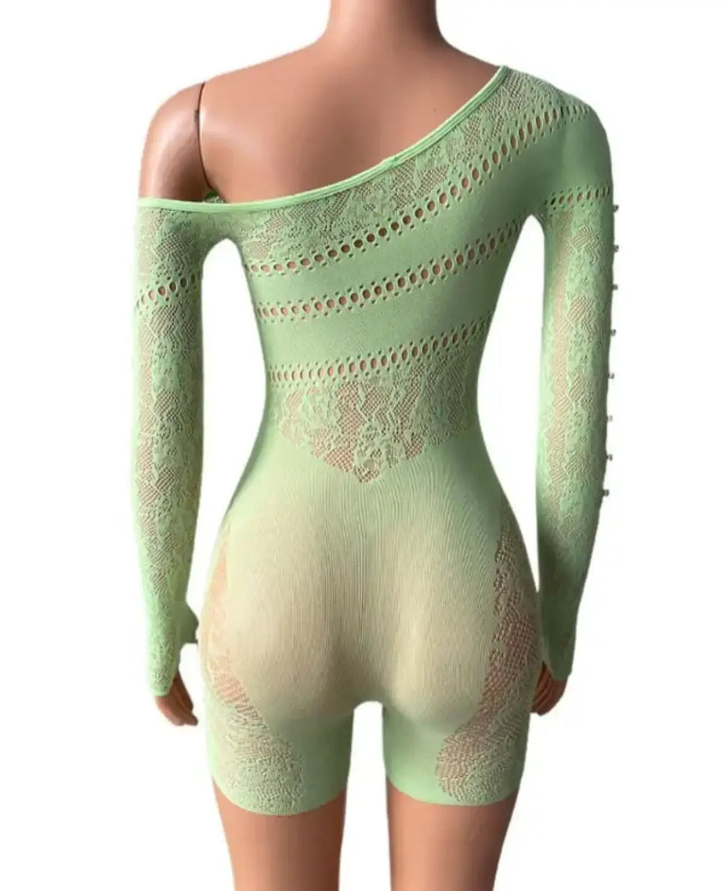XENA Abstract Pattern Bodystocking Romper