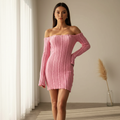 MALIBU Off Shoulder Knit Dress