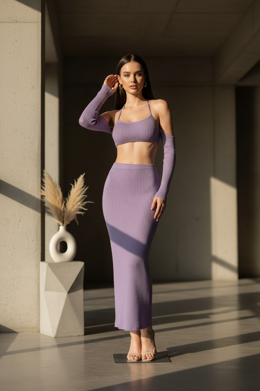 STORMII High-Waist Camisole Off The Shoulder Maxi Dress